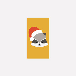 notebook - Christmas racoon