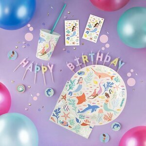 trio balloons metallic - mermaid