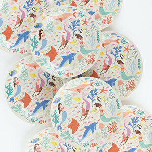 Paper plates - mermaid