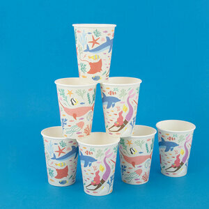 Paper cups - mermaid