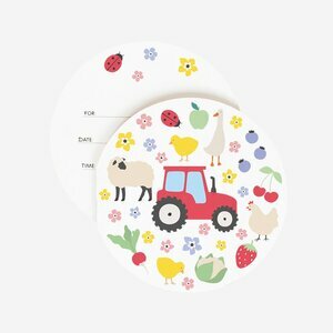 invitations - farm animals