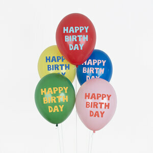 tattooed balloons - happy birthday multi
